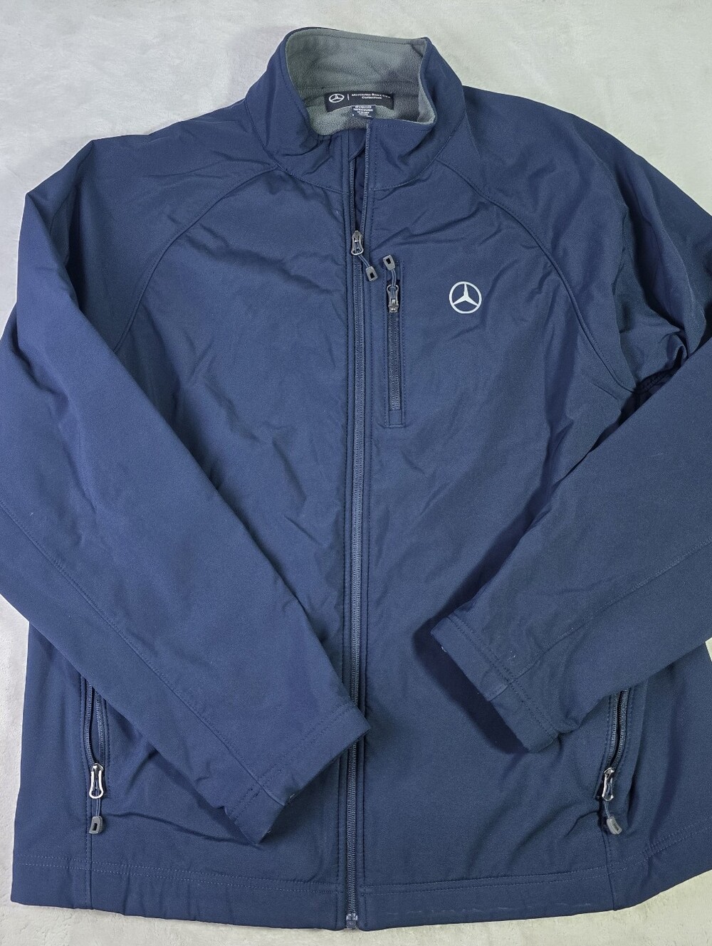 Mercedes-Benz USA Collection Navy Blue Fleece Lined Jacket 2XL  Water Resistant